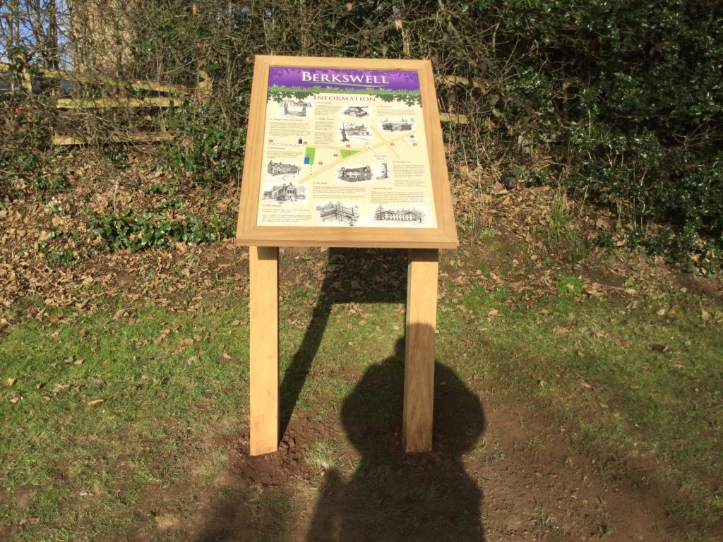 Working with the History Group to create this visitor information sign in historic Berkswell village
